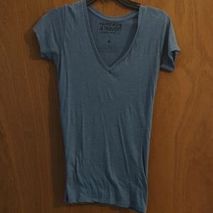 Threads 4 Thought Women's Soft Blue Short Sleeve Tee
